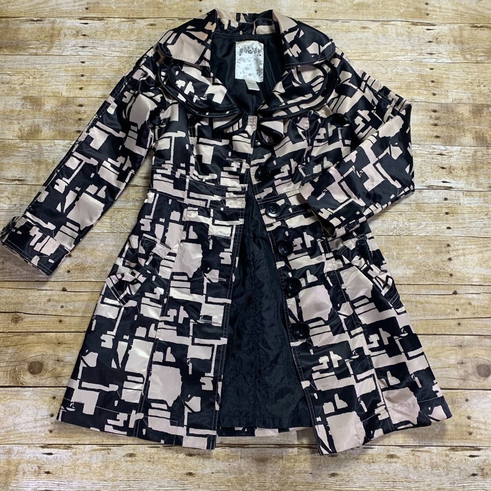 Nick & Mo black and white LS Jacket Sz S